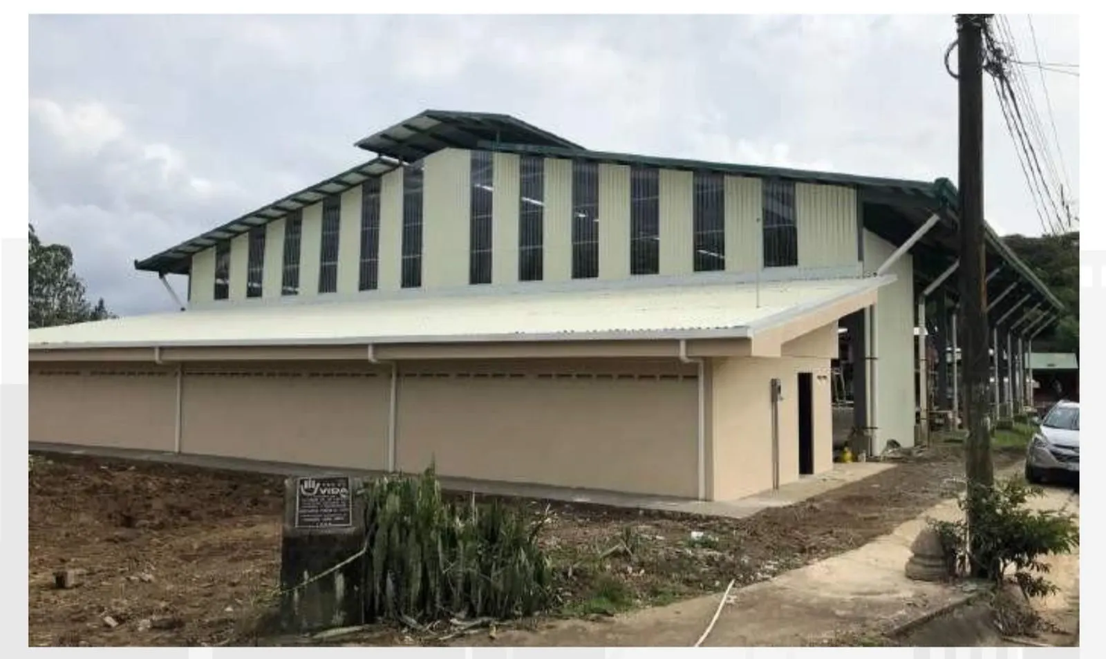 Construcción de gimnasio municipalidad de Juan Viñas